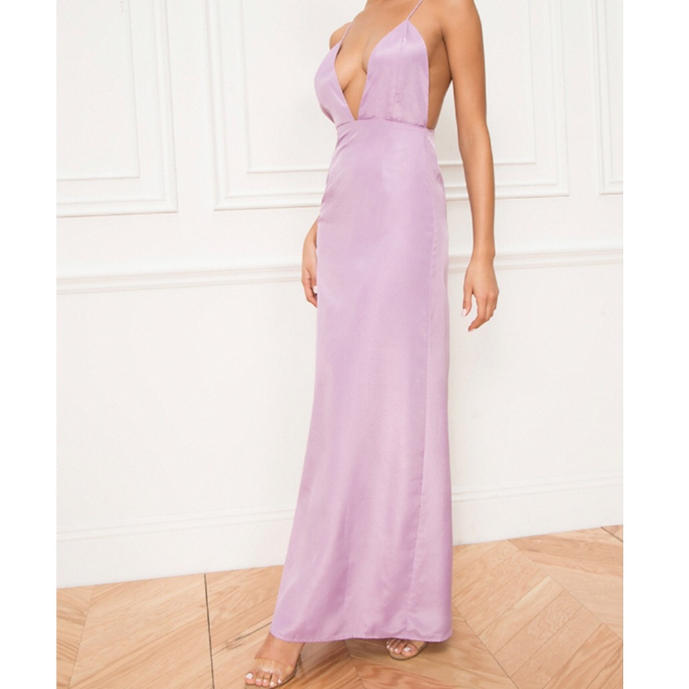 Sexy Lilac Maxi Gown